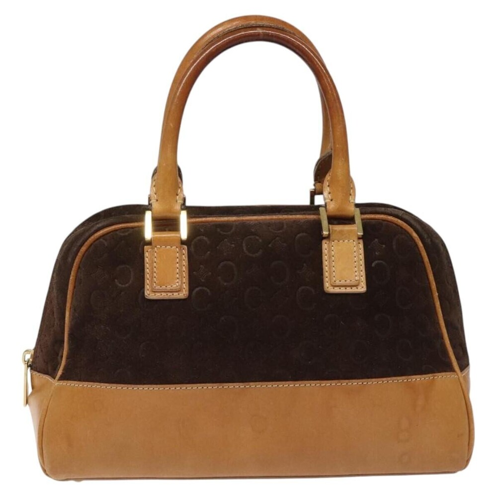 Celine C Macadam Suede and Leather